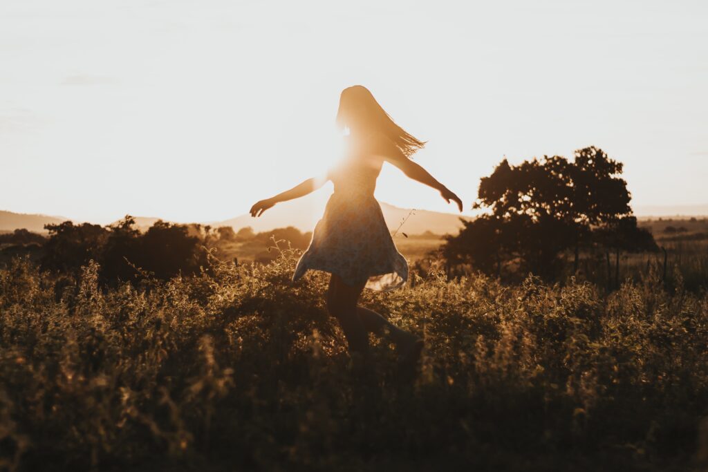 Girl, dance, nature, self love