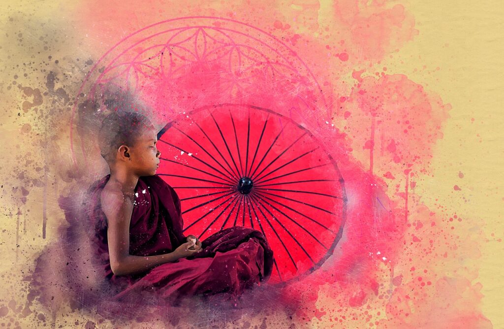 the power of breath, buddha, flower of life, meditation, breathwork